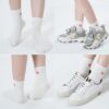 Women's Thin Cotton Socks, Soft Above Ankle Crew socks 6-Pairs Cute Fun Heart Novelty Socks (packed a Present box) - Image 5