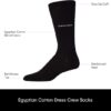 Calvin Klein Men's Dress Socks - 2 Pairs Egyptian Cotton Blend Comfort Stay Up Cuff Crew Socks - Dress Socks for Men (7-12) - Image 4