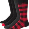 Calvin Klein Men's Dress Socks - Cotton Blend Crew Socks: Patterns and Solids (4 Pack)