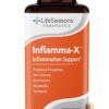 LifeSeasons Inflamma-X - Inflammation Support Supplement - Turmeric Boswellia & Bromelain - Soothes Aches & Chronic Discomfort - Reduces Swelling & Inflammatory Compounds - 60 Capsules