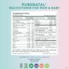 PURE SYNERGY PureNatal Prenatal Vitamins | Vegan Supplement Made with Organic Whole Foods | with Natural Iron, Folate, and Choline | for Pre-Conception, Pregnancy and Breastfeeding (120 Tablets) - Image 2