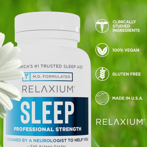 Relaxium Sleep Aid for Adults, Melatonin 5mg with Magnesium Glycinate, Sleep-Promoting Valerest & Ashwagandha, Non-Habit Forming Sleep Supplement, 60 Capsules, 30-Day Supply - Image 5