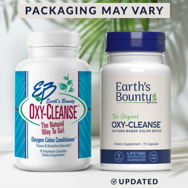 Earth's Bounty - Oxy-Cleanse Colon Conditioner - Gentle Colon Cleanse for Digestive Wellness - Constipation Relief - Natural Colon Detox - 75 Capsules - Image 3