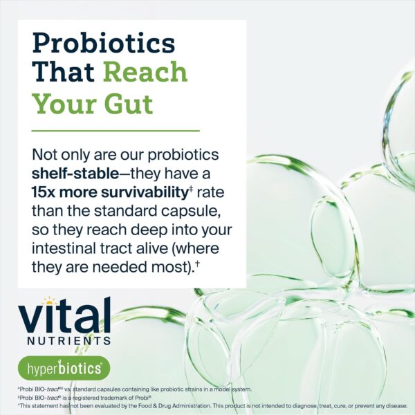 Hyperbiotics Vital Nutrients Pro-15 Pre + Probiotic | 15 Strains| Supports Occasional Constipation, Diarrhea, Gas & Bloating | Immune, Digestive & Gut Health | Shelf-Stable | Vegan | 60 Pearl Tablets - Image 4