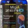 Migraine Relief, Quad-Formula with PA-Free Butterbur (150mg), CoQ10 (300mg), Magnesium Glycinate (300mg), High-Dose Riboflavin (400mg) - MigrA Zero (120 Caps) Optimal Dosing for Migraine Sufferers