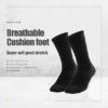 SOX TOWN Unisex Cushioned Crew Training Athletic Socks Men & Women with Combed Cotton Moisture Wicking Breathable Performance - Image 2
