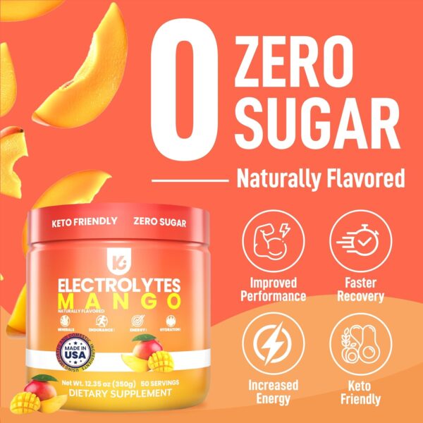 Keppi Keto Hydration Electrolytes - Mango - Electrolyte Powder no Sugar - Sips Like Sunshine - Keto Electrolytes Powder - Electrolytes Powder Sugar Free - Electrolytes Powder - Image 6