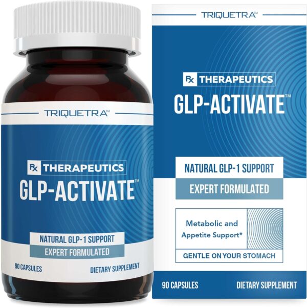 Triquetra Health GLP-Activate | Hunger & Metabolism Support - Formulated to Support GLP1 Naturally - Expert Formulated - Take 1 Capsule Before Each Meal for Hunger & Metabolic Support - 90 Servings