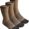 VWELL Toe Socks Cotton Athletic Running Five Finger Socks 3 Pairs,Size 7-11