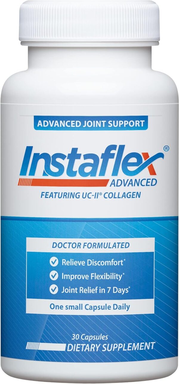 Instaflex Advanced Joint Support Supplement - Turmeric, Resveratrol, Boswellia Serrata Extract, BioPerine, UC-II Collagen- 30 Count - Image 2