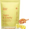 NeuroGum Calm & Clarity Mints (90 Pieces) - Sugar Free with L-theanine + GABA + Vitamin D3 - Nootropic Brain Supplements for Memory - Enhances Calm, Stress Relief for Men & Women - Honey Lemon