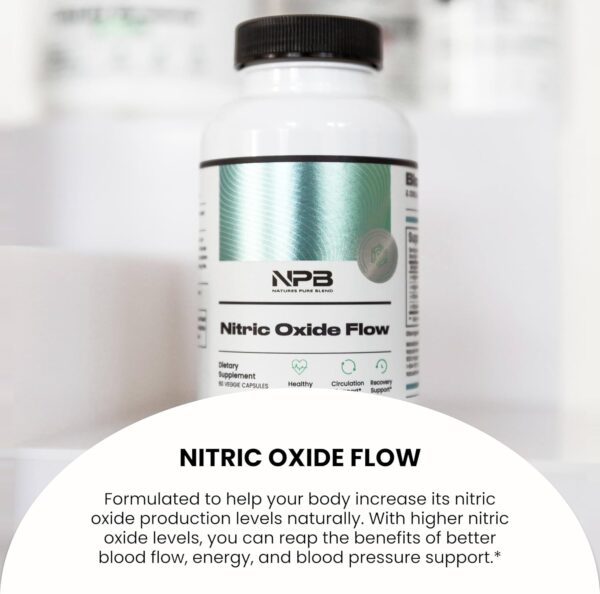 Nature's Pure Blend Nitric Oxide Supplement L-Arginine - Blood Pressure Support Capsule - 1500MG - Nitric Oxide Booster - Amino Energy - Preworkout for Men, Muscle Growth - Image 3