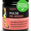 LEGION- All Natural Nitric Oxide Preworkout Drink to Boost Energy, Creatine Free, Naturally Sweetened, Beta Alanine, Citrulline, Alpha GPC (Blueberry Lemonade)