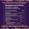Natural Sleep Aid with Magnesium Glycinate 500mg Reishi Mushroom 350mg L-Theanine 300mg Apigenin 50mg Melatonin 3mg - Magnesium Sleep Supplement for Sleep Support, Deep Sleep - 60 Capsules Made in USA - Image 2