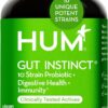 HUM Gut Instinct (30-Day Supply) - Daily Probiotics for Digestive Health for Women and Men - Lactobacillus + Bifidobacterium Strains for Bloating, Immune Support + Healthy Gut Diversity