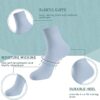 Women Thin Socks Rayon Bamboo Ankle Silky Quarter Anti Odor Casual Summer Socks 6 Pairs - Image 2
