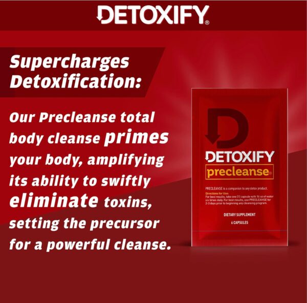 Detoxify Pre Cleanse One Day Detox Capsules with Milk Thistle and Dandelion - Total Body Cleanse for Women and Men - Image 5