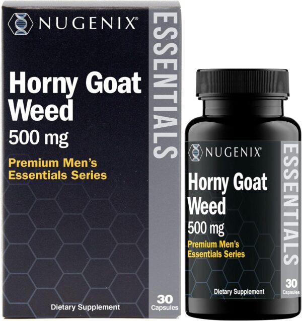 Nugenix Essentials Horny Goat Weed Extract - Epimedium Extract - 30 Capsules Visit the Nugenix Store - Image 4