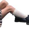 Women’s Beige Knee-High Socks - Organic Cotton - School Uniform, Ivory Boot Socks, Winter Warm Over the Calf Socks – One Size 6-10 - Image 2