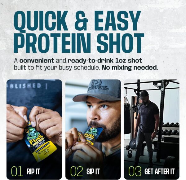 Frog Fuel Power Regular Protein Shot, 15g Protein Nano-Hydrolyzed Grass Fed Collagen, Post Workout, Gluten Free, Fat & Sugar Free, 22 Amino Acids, 0 Carbs, Berry, 1 oz Packets, 24 Pack - Image 3