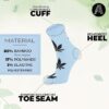 Womens Bamboo Socks, 5 Pack with Gift Box, Quarter Ankle Thin Women Socks Moisture Wicking Seamless Size 6-10 - Image 4