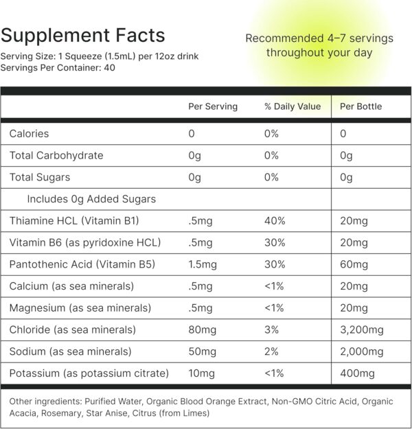 Buoy Electrolyte Drops | 120 Servings | No Sugar, No Sweeteners | Dietitian Recommended | Trace Minerals, Vitamins | Purposefully Unflavored | Add to Any Drink - Image 2