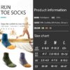 Toe Socks Cool-max Running Socks for Men Women 3 Pairs Athletic Breathable Five Finger Socks - Image 2