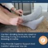 Special Essentials 6 Pairs Non-Binding Diabetic & Circulator Ankle Socks For Men & Women - Soft Moisture-Wicking Cotton - Image 4