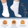 Special Essentials 6 Pairs Non-Binding Diabetic & Circulator Ankle Socks For Men & Women - Soft Moisture-Wicking Cotton - Image 3