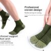 Toe Socks Cool-max Running Socks for Men Women 3 Pairs Athletic Breathable Five Finger Socks - Image 3