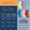 Special Essentials 6 Pairs Non-Binding Diabetic & Circulator Ankle Socks For Men & Women - Soft Moisture-Wicking Cotton - Image 2