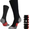 WANDER 3-6 Pairs Men's Athletic Run Cushion Over-the-Calf Tube Socks