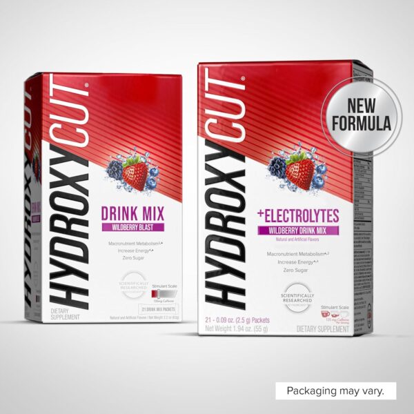 Hydroxycut Drink Mix, Wildberry Blast - 21 Travel-Size Packets, Pack of 2 - Zero Calories, Zero Sugar - Boost Metabolism, Burn Calories, Increase Energy - for Women & Men - Image 6