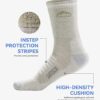 SAMSOX 2 Pack Merino Wool Hiking Socks, Made in USA, Moisture Wicking Cushion Socks for Men & Women (Charleston Micro Crew) - Image 3