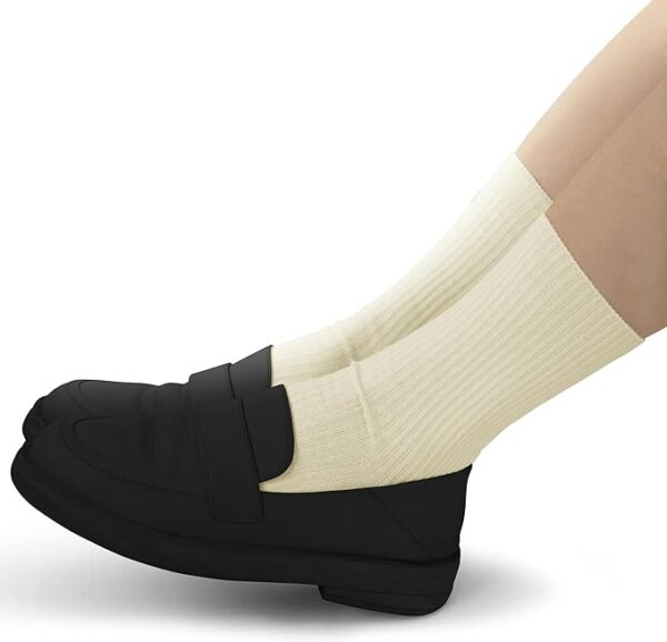 BomKinta Calf Socks for Women - Thin Solid Cotton Crew Socks - Casual Cute Above Ankle Socks - Image 5